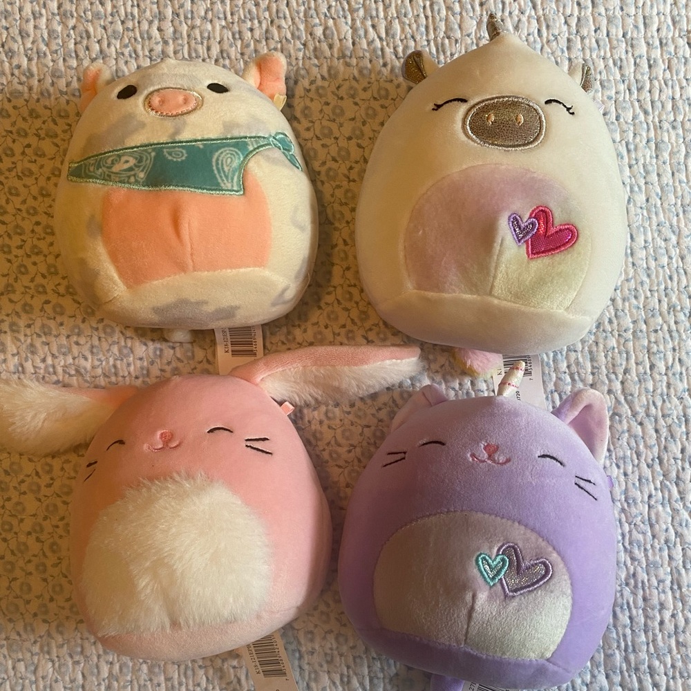 Squishmallow 5” Stuffed Plush Set